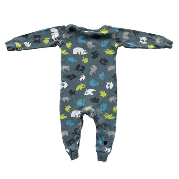 Tea Collection Rhino Romper Size 6-12m - Picture 3 of 5